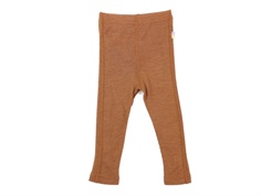 Joha leggings dark copper wool/silk